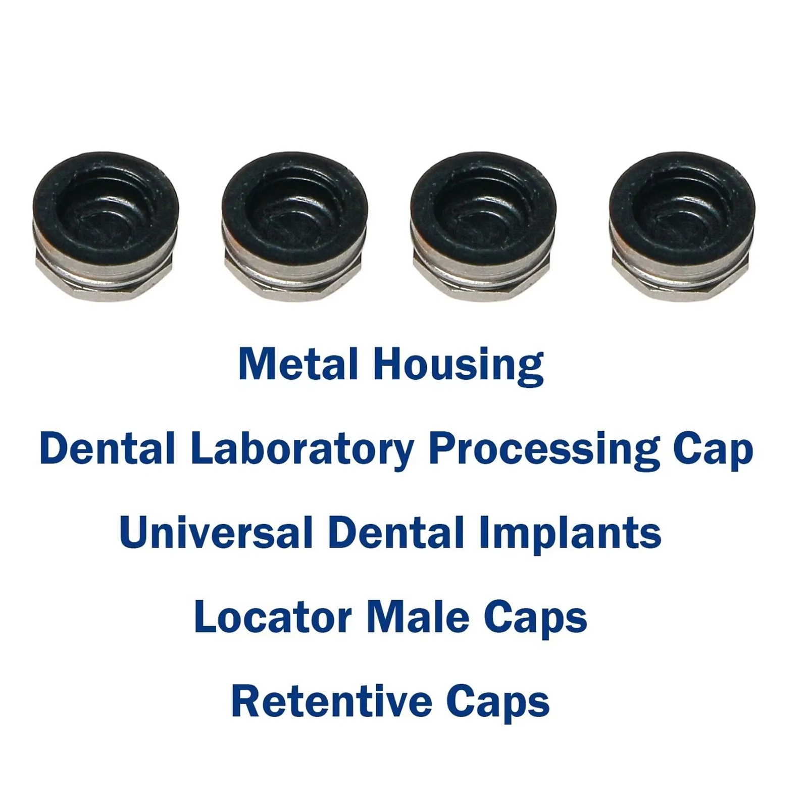 Zahnimplantat-Locator, Retentionskappe und Kernwerkzeug, klinisches Ersatz- und Wartungsset für die Verwendung in der Ofenprothesen Image