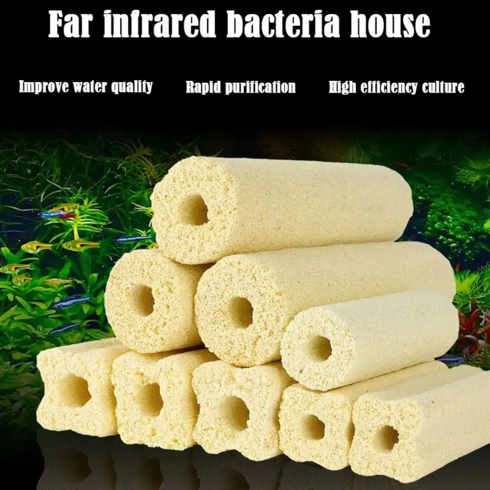 10 Teile/los Quarz Aquarium Filter Nano High-Density 8 Slots Aquarium Filter Medias Aquarium Filter Medias für Aquarium Teich