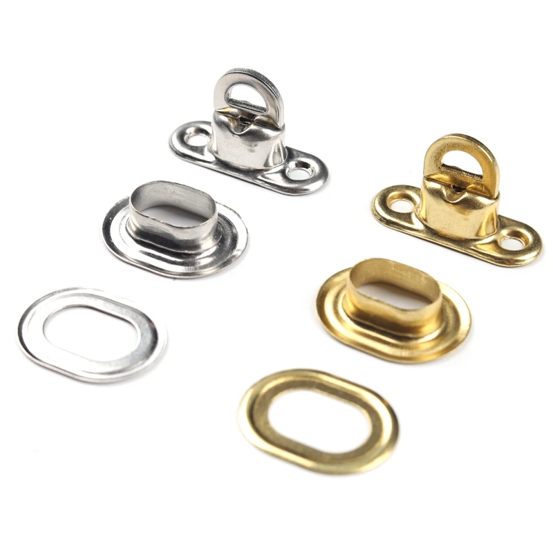 4 Sätze Messing ovale Schraube Schnalle Messing rotierende Verriegelung für Plane Abdeckung Garten Pavillon vertikale Bildschirm Image