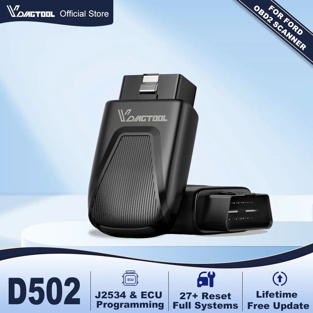 VDIAGTOOL D502 für Ford Diagnosegerät Bidirektionaler OBD2-Scanner für FORD ECU-Codierung J2534 Programmierwerkzeug Kostenlose Updates Image