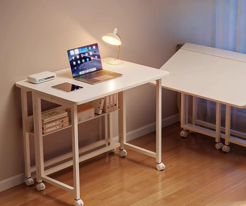 Klappbarer Schreibtisch Kleiner Faltbarer Tisch für Kleine Räume, Schreib- und Computertische für Studium, Home-Office Faltbare Bürotische für Schlafzimmer