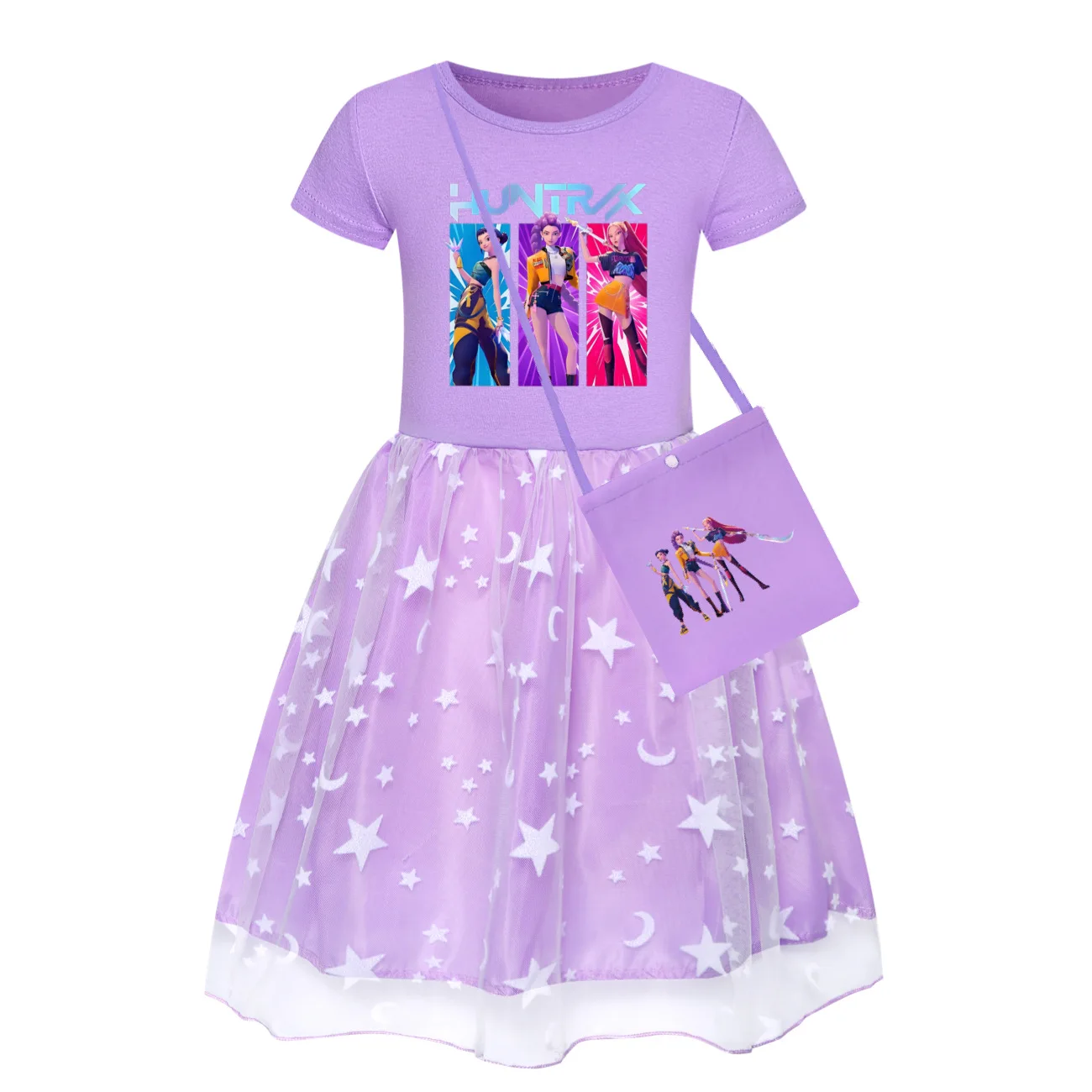 Süßes Baby Mädchen KPop Dämonenjäger Prinzessin Kleid Lässige Sommer Kinderkleidung Party Cosplay Kostüm Geschenk 5020 Image