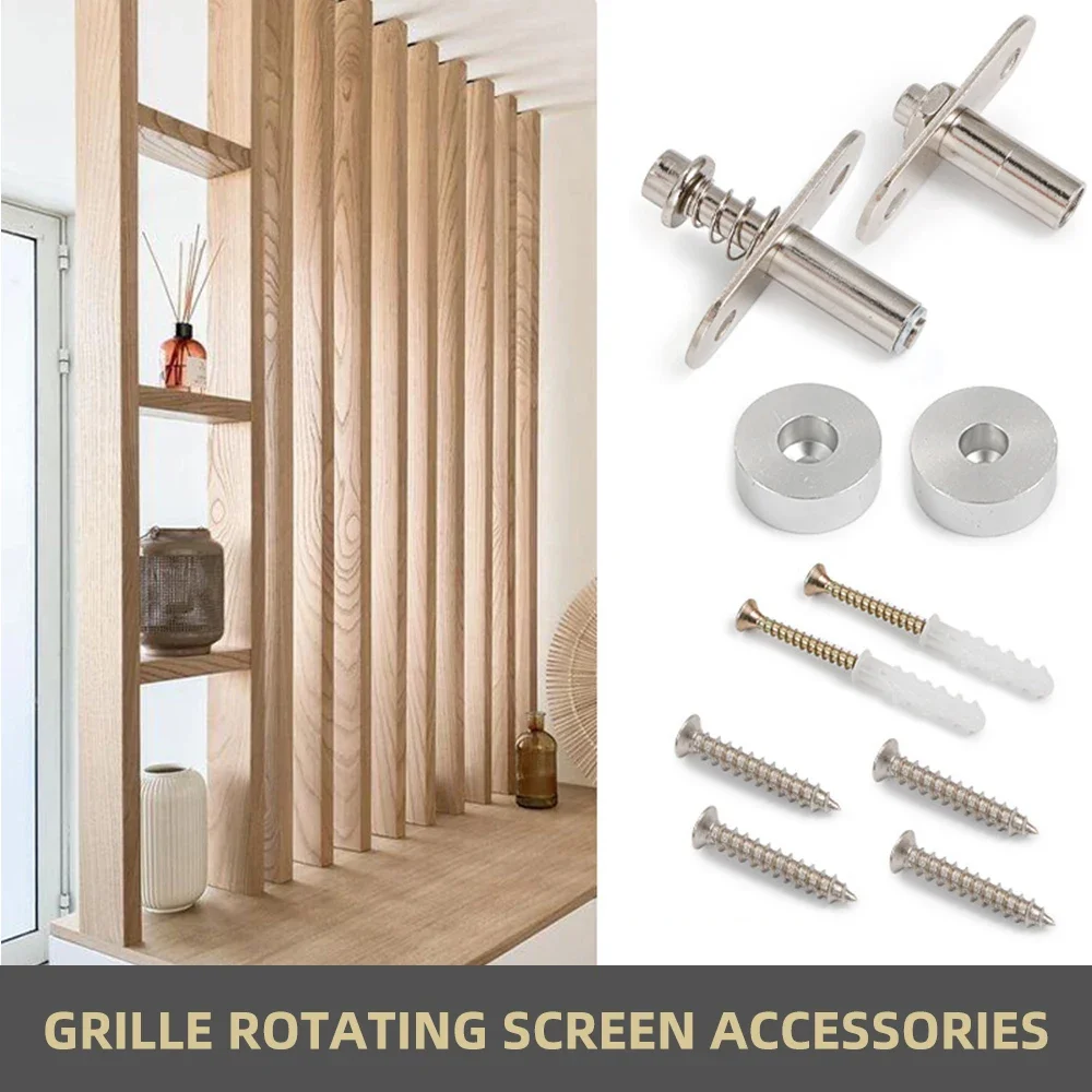 360 ° Drehbares Türscharnier, verstellbares, geräuschloses Scharnier, obere und untere Achse, Zubehör, Hardware für Raumteiler, Bürotrennwand Image