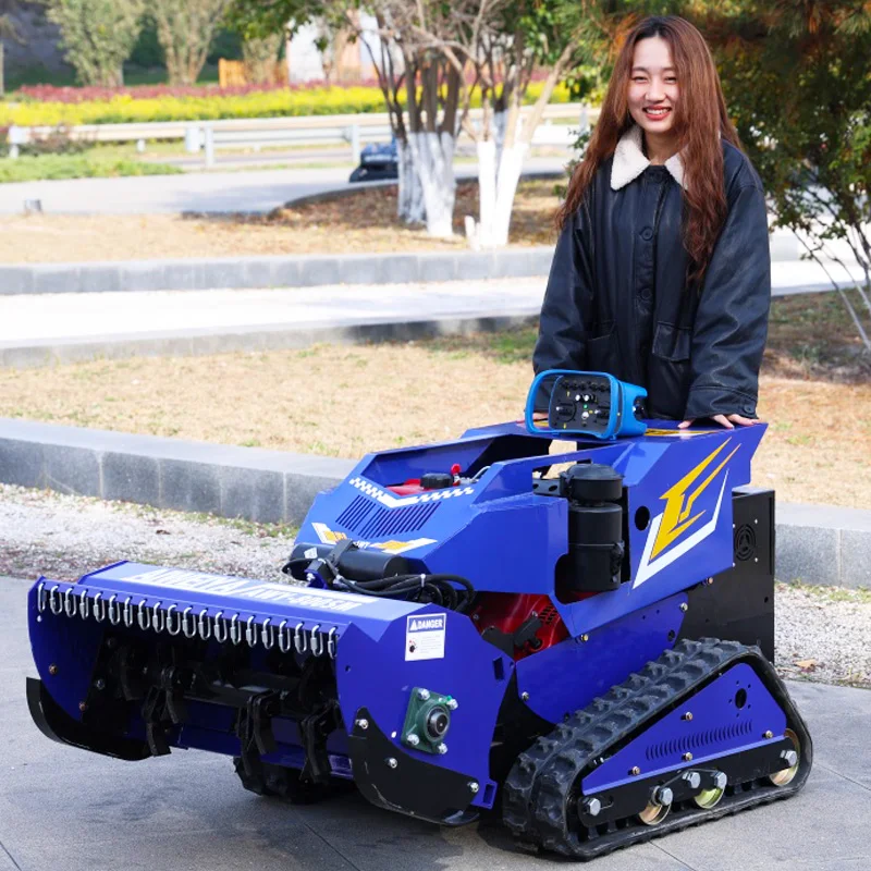 Maßgefertigter AWY-800-1000sm Industrieller Roboter 4-Takt Diesel Selbstfahrender Schlegelmäher 20-200mm Image