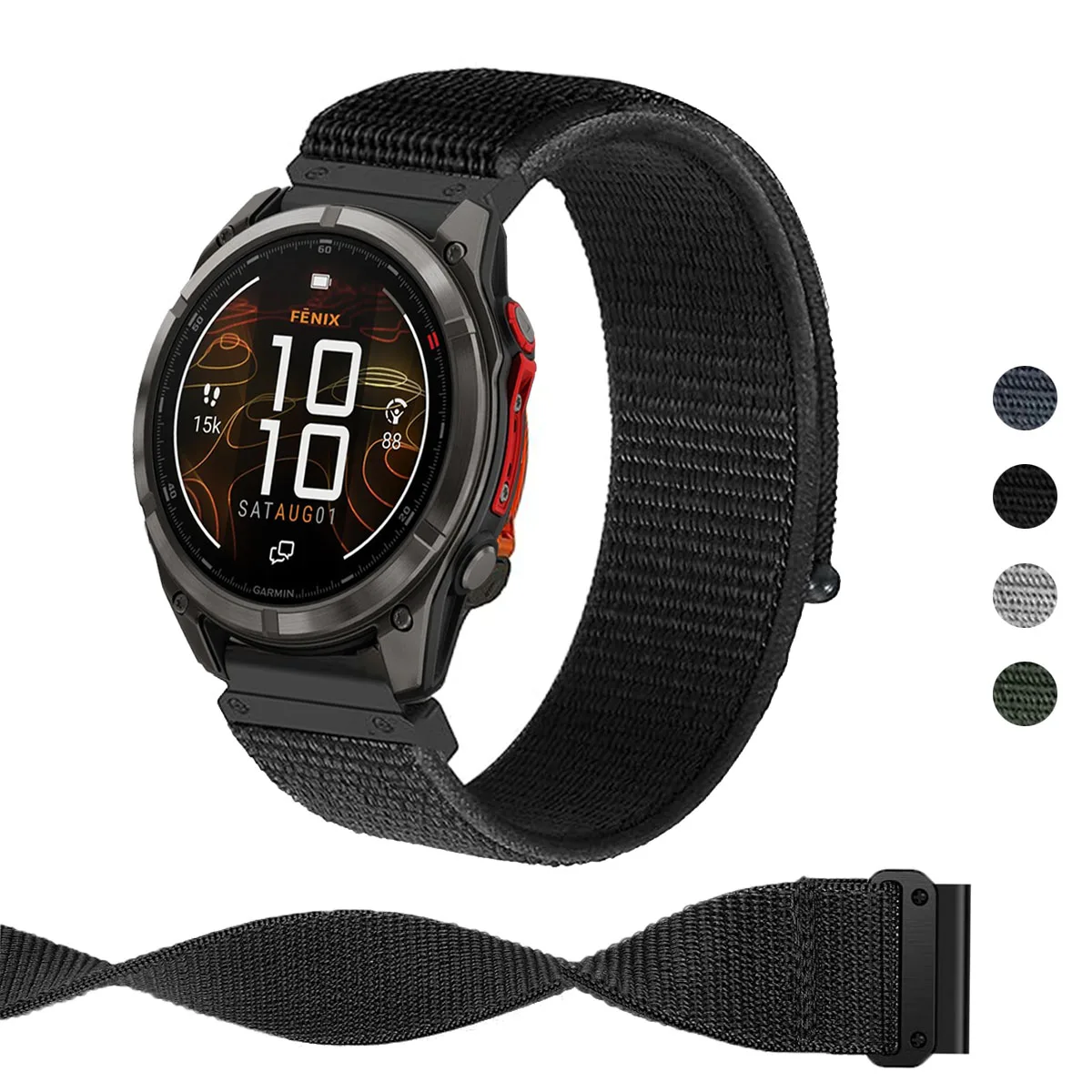 26mm 22mm Nylonarmband für Garmin Fenix 8E 7X 7 6 6X Pro 5X 5Plus Uhrenarmband Quatix 8/Instinct 3 2X 970 965 Armband Armbänder Image