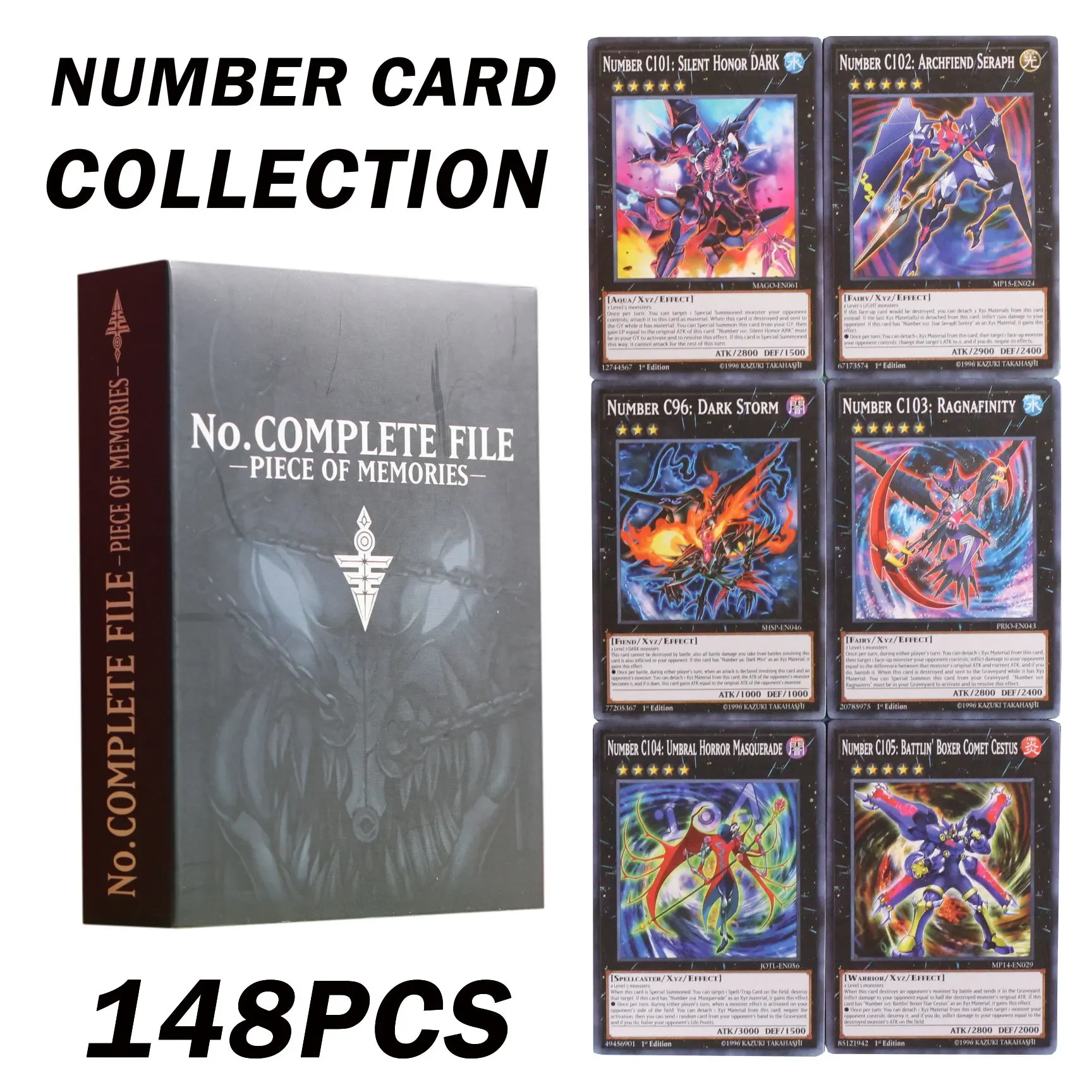 145PCS Yugioh Englische Karten NO.COMPLETE FILE Number Card Collection Yu-Gi-Oh! ZEXAL Super Quant Monster Trading Kartenspiel Spielzeug Image