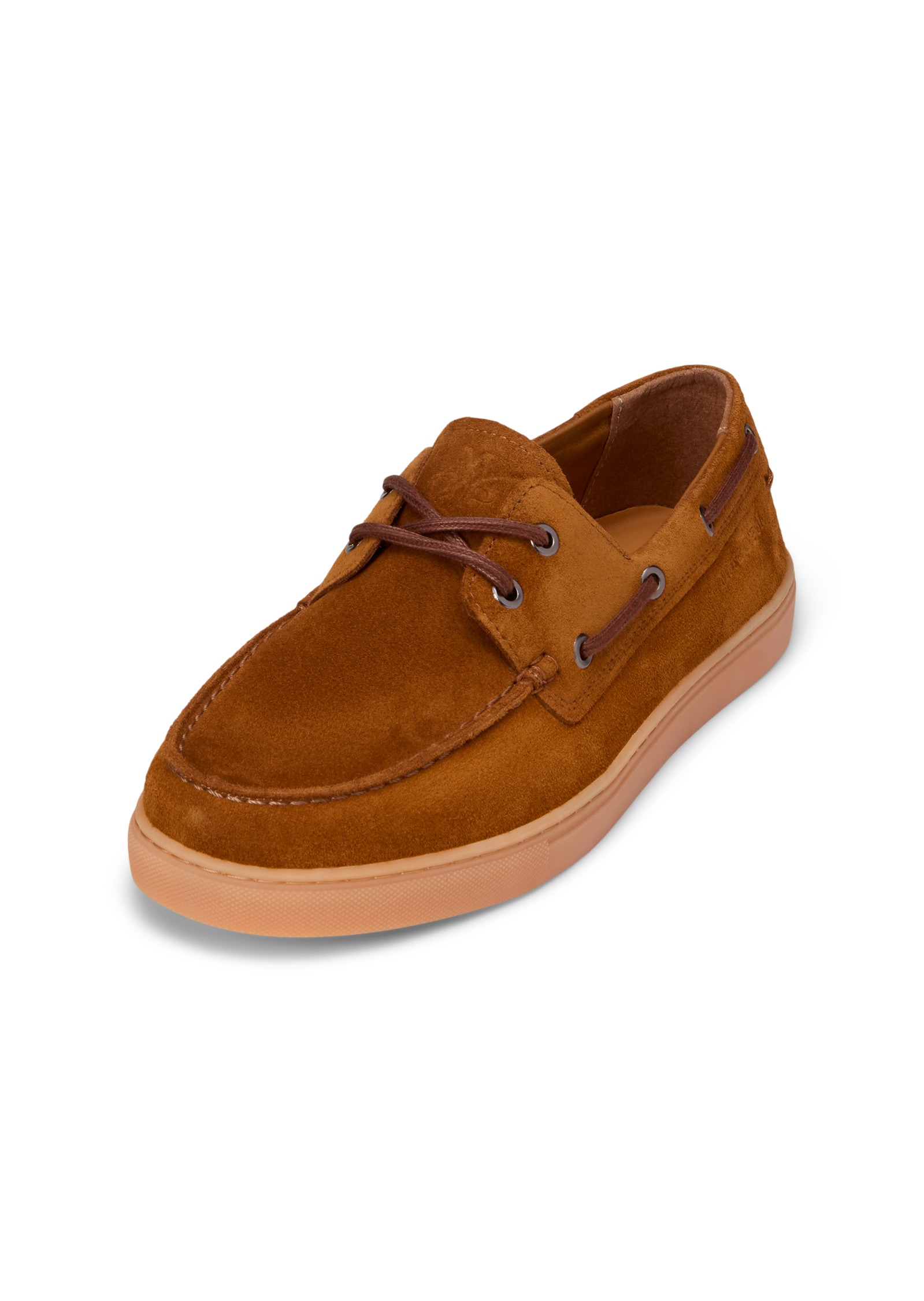 Mokassin MARC O'POLO "aus Veloursleder", Herren, Gr. 42, cognac, Obermaterial: 100% Leder (Rind), unifarben, Schuhe Mokassin