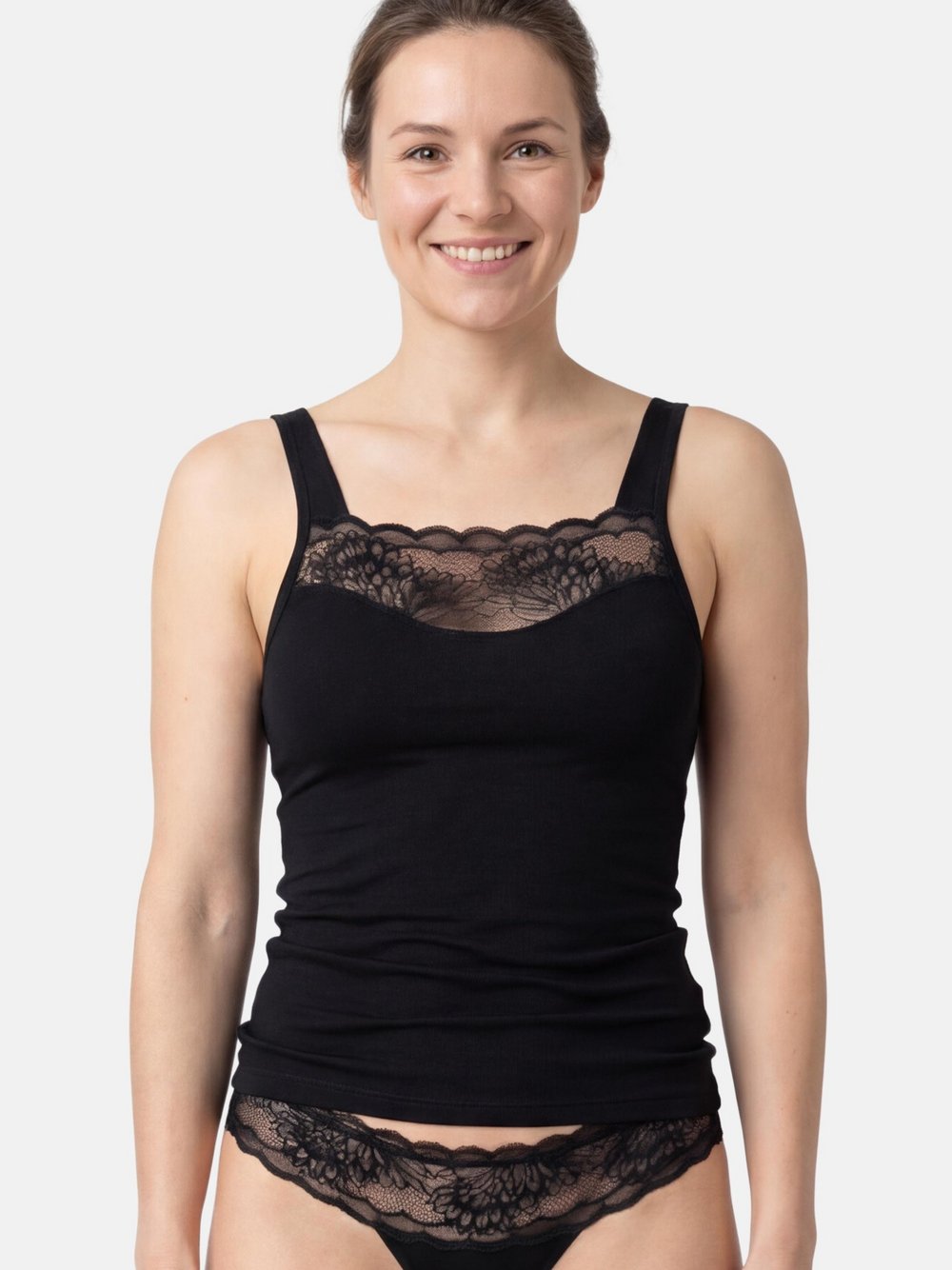 con-ta Unterhemd Damen schwarz, 46 Image