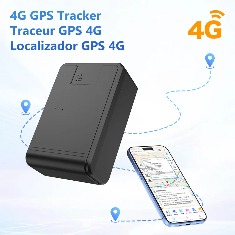 Dispositif de suivi GPS 4G, 10000/20000mAh, traceur gps véhicule, gps traqueur pour voiture moto véhicule localisateur GPS, antivol, longue veille, application gratuite