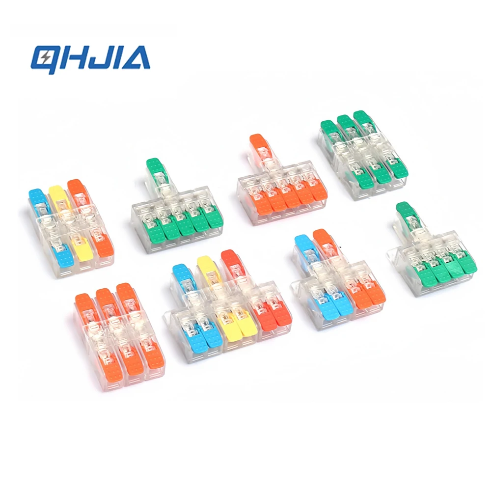 0,5–6 mm2 Hochleistungs-Multi-IN/OUT-Push-in-Schnellanschlussklemme | Kompakter elektrischer Anschluss für den Mehrzweckgebrauch Image