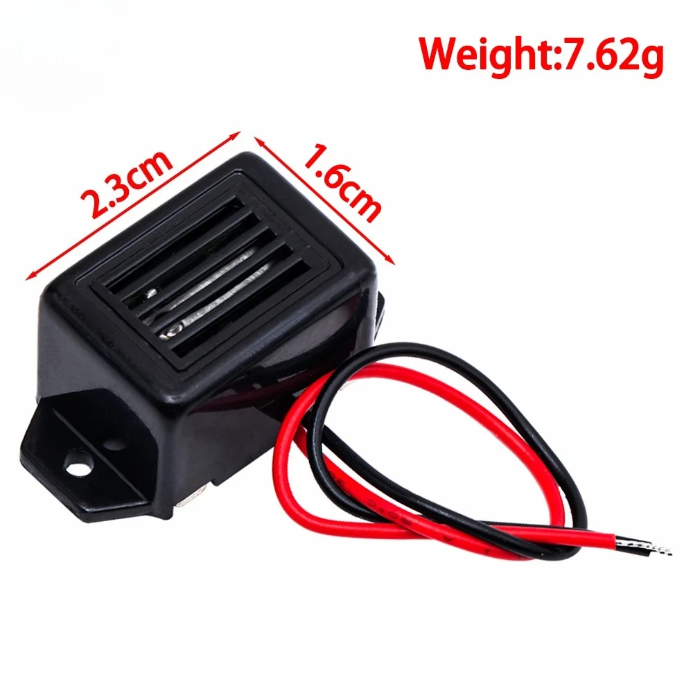 Alarmsummer DC 12V 85dB Mini elektronische Alarmsummer Konstantton Mechanischer aktiver Summer Batterieabdeckung für Mausabwehrgeräte Image