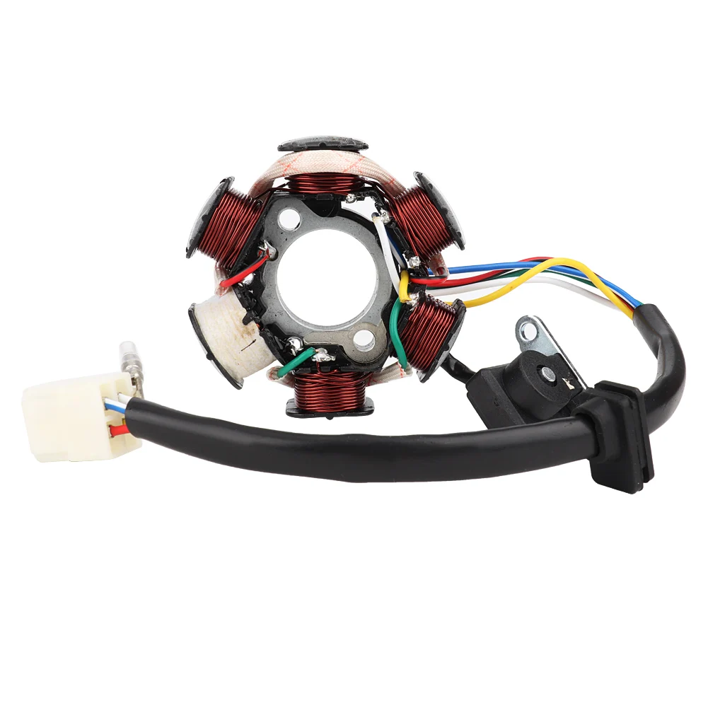 6-Spule 5-Draht-Magneto-Statorspule passend für 50 cc, 70 cc, 90 cc, 110 cc, 125 cc ATV Go Kart Generator Magneto-Statorspule Statorspule Image