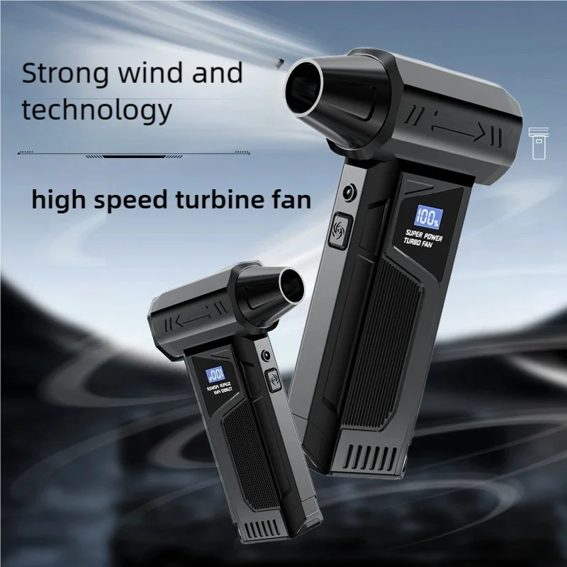 2026 110.000 U/min 3-in-1 Elektrowerkzeug: Blasen, Saugen, Ventilieren. 4 Geschwindigkeiten + LED-Licht. Für Autos, Computer, Camping. Image