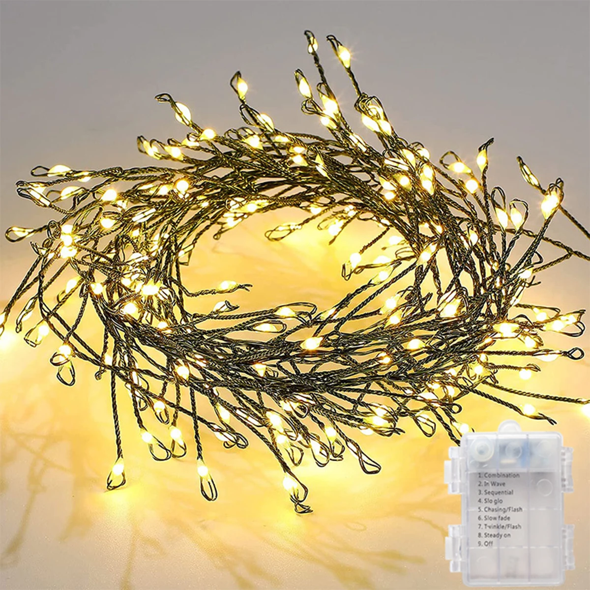 LED-Lichterketten Kupferdraht Lichterketten Girlande batterie betriebene Weihnachts lichter für Neujahrs party Hochzeits baum dekoration