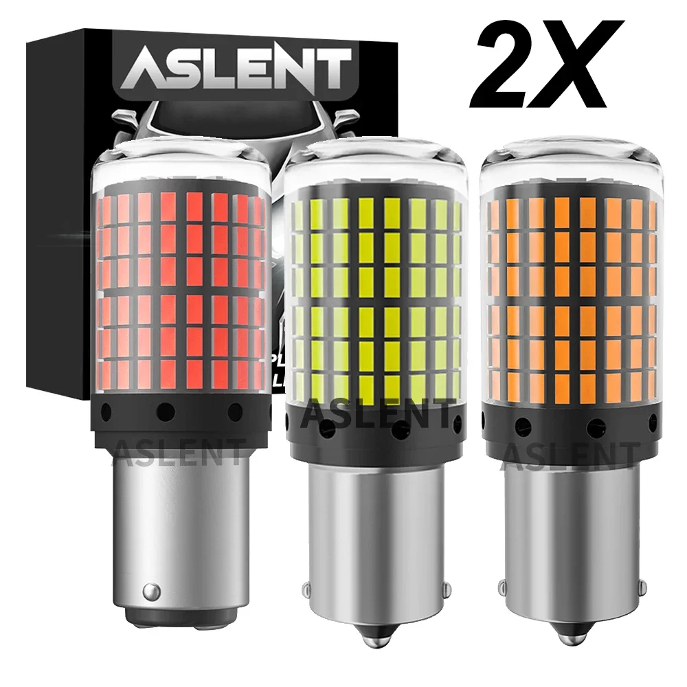 2PCS 1156 BA15S P21W BAU15S PY21W T20 7440 W21W 7443 W21/5W 3157 T25 1157 P21/5W BAY15D Lampadine a LED Luci di direzione posteriori per auto