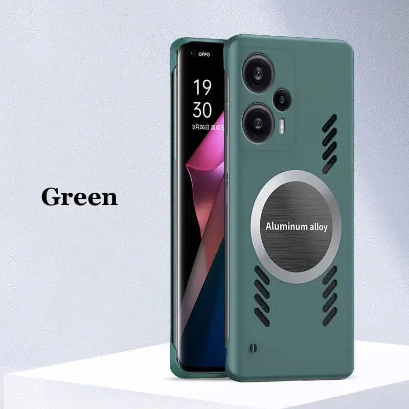 Rahmenlose Wärmeableitung Magnetische Telefon Fall Für XIAOMI POCO F5 F6 F7 F8 Ultra X6 X7 Pro Stoßfest PC Kühlung Abdeckung Image