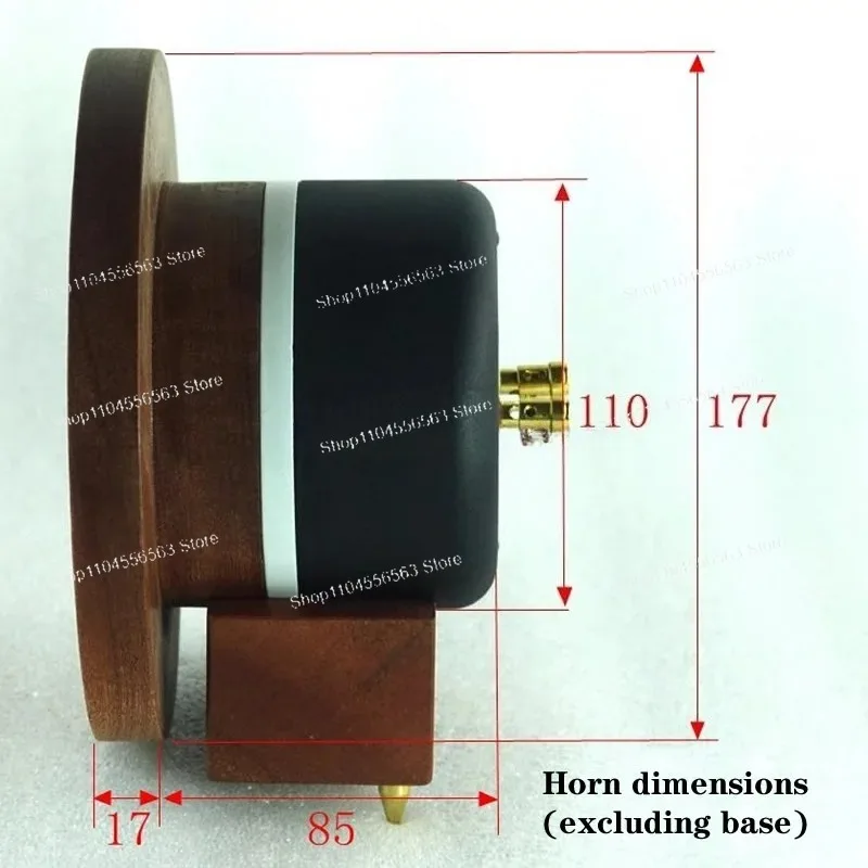 20W-40W 6Ω Massivholz Horn Super Hochtöner – 106 dB HiFi-Lautsprecher-Treiberkopf Image
