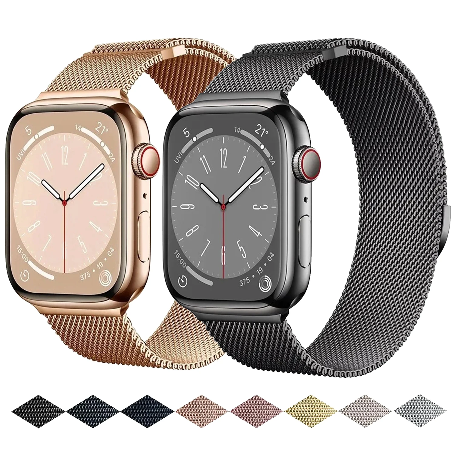 Milanaise-Loop-Armband für Apple Watch Band Serie 11 10 46 mm 42 mm 45 mm 49 mm 41 mm 38 mm 44 mm Armband iwatch 9 8 7 6 5 SE3 Ultra 2 Image