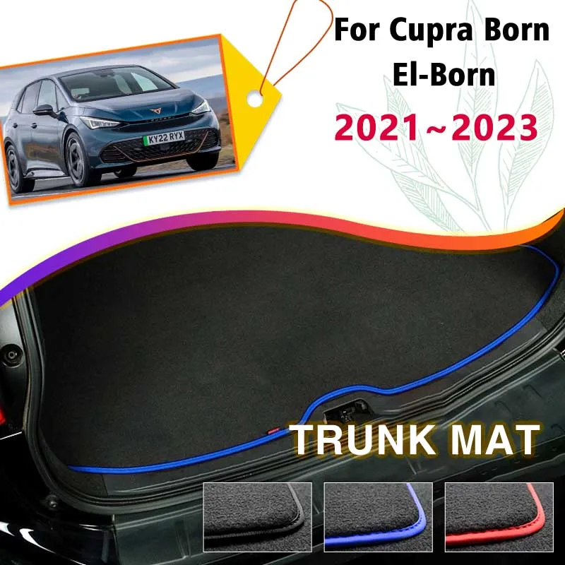 Kofferraum Matte Für Cupra Geboren El-Geboren 2021 2022 2023 Boot Cargo-Liner Fach Hinten Stamm Gepäck Teppich teppiche Pads Auto Zubehör Image