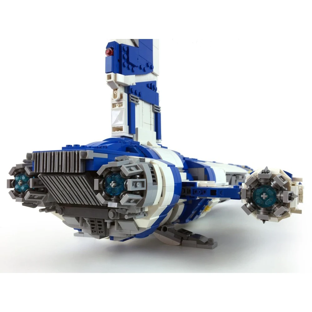 Bausteine MOC-145894 Space War Space Schlachtschiff Stinger Mantis Raumschiff Modell Montage DIY Set Kinder Spielzeug Junge Geschenk Image