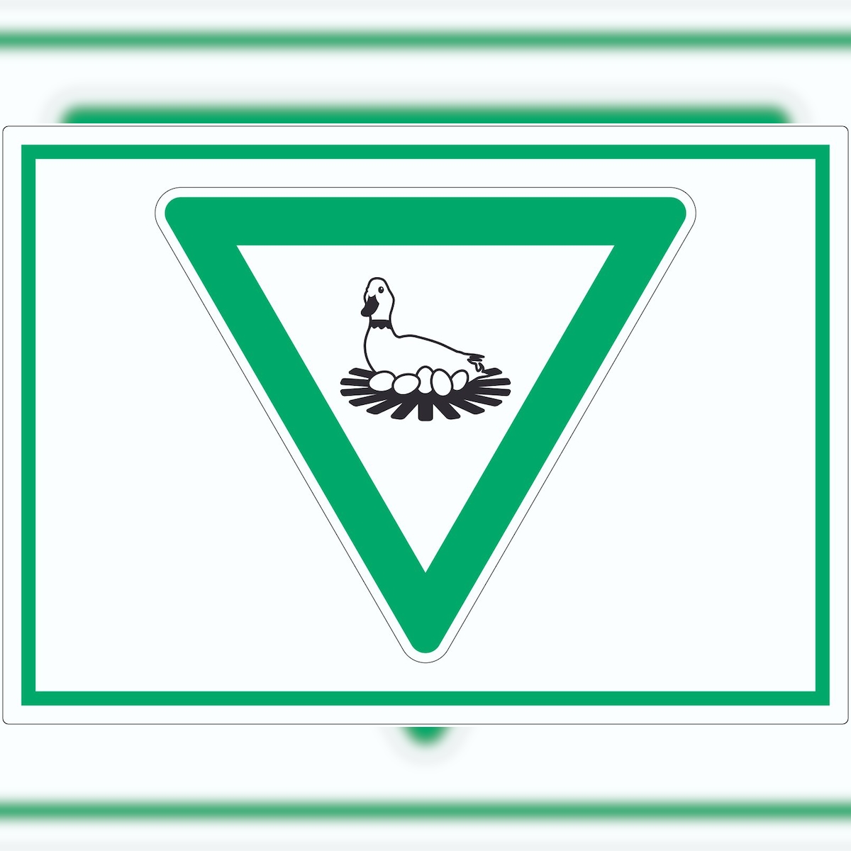 HB-Druck Brutgebiet für Zugvögel Symbol Aufkleber A0 (841x1189mm) Image