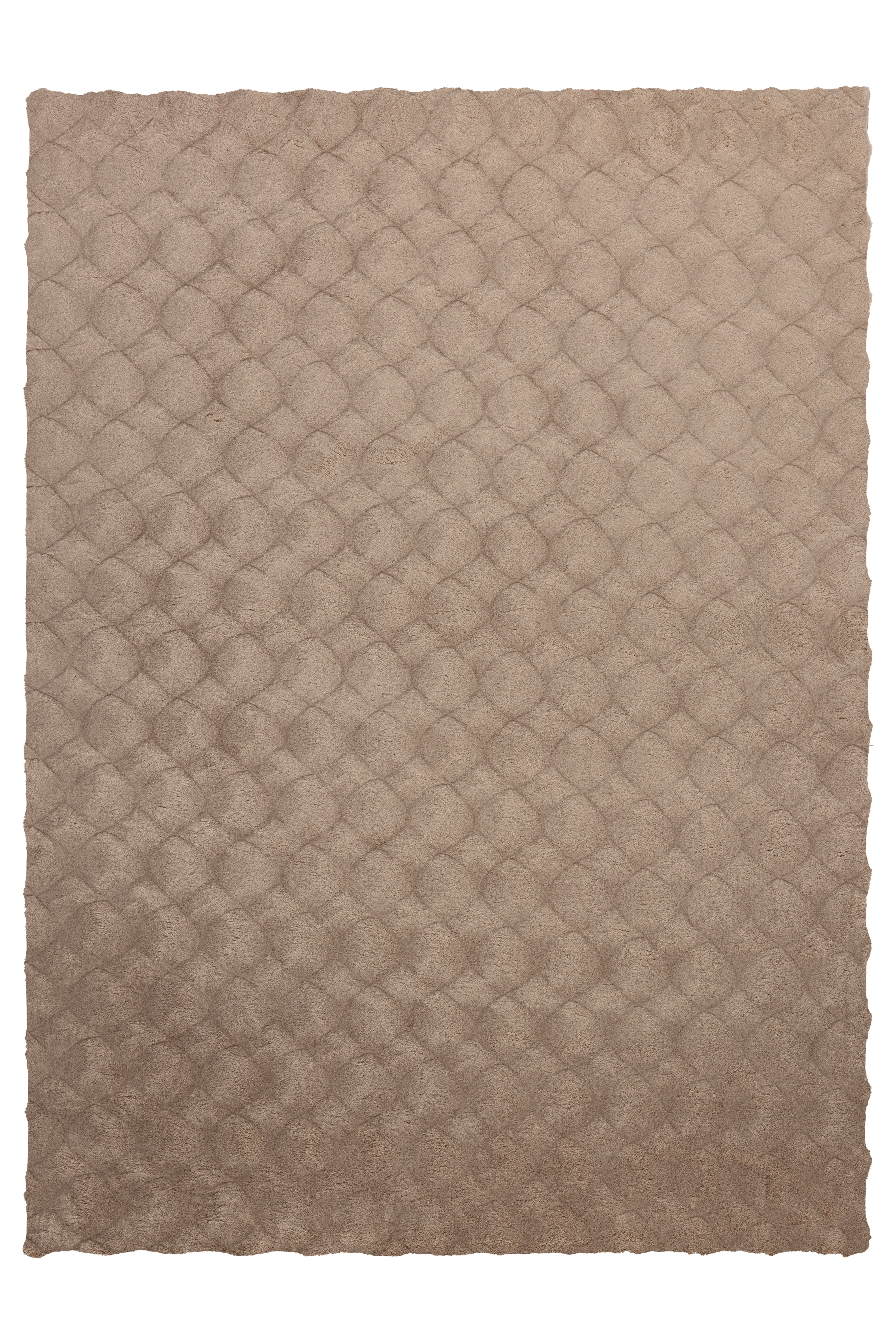 Teppich KAYOOM "Royal Glow 825", taupe, B:200cm H:30mm L:290cm, Polyester, Teppiche, Teppich, Auch in rund, Hochflor, Modernes Muster, Vegan