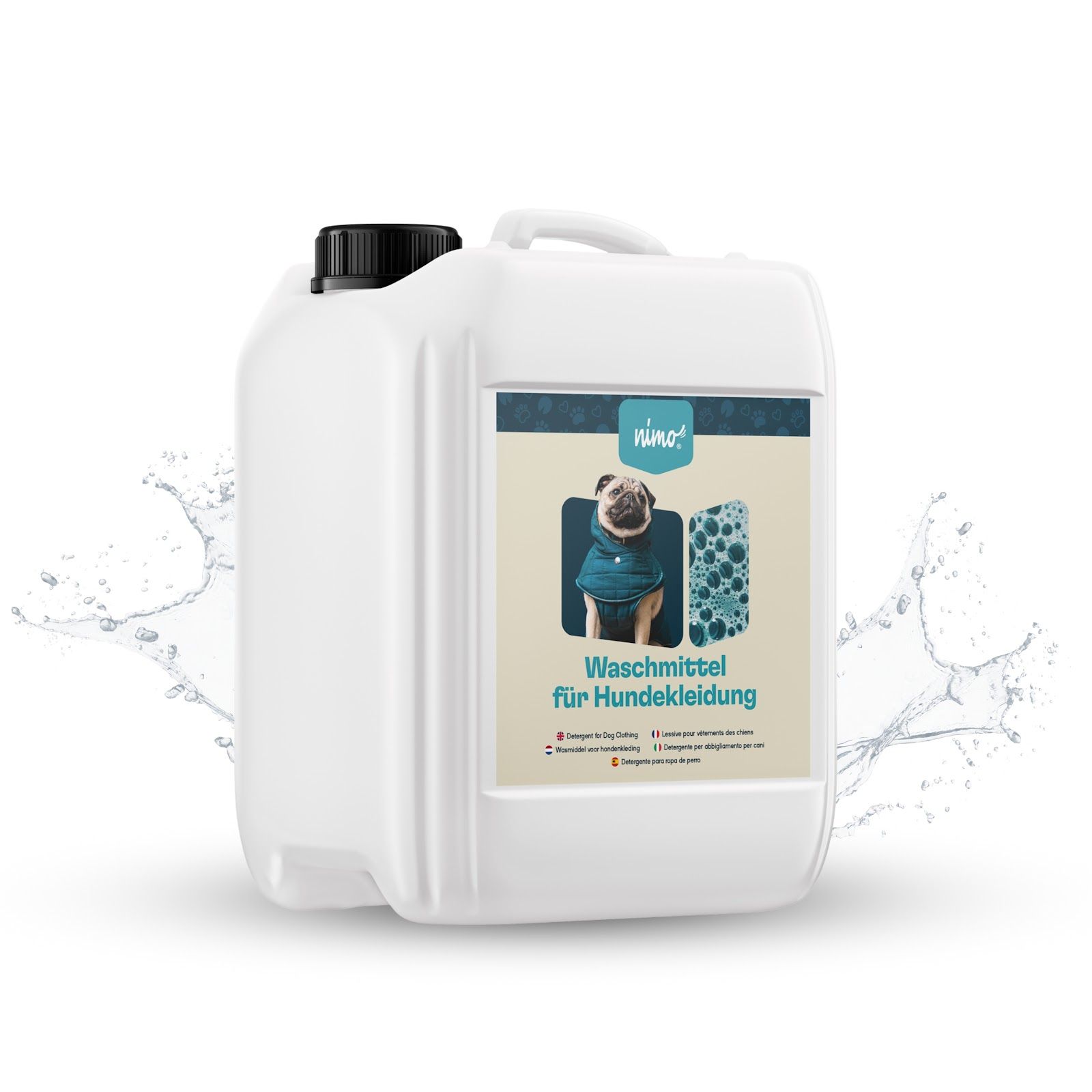 nimo® detergente per abbigliamento cani • pulisce in modo affidabile s