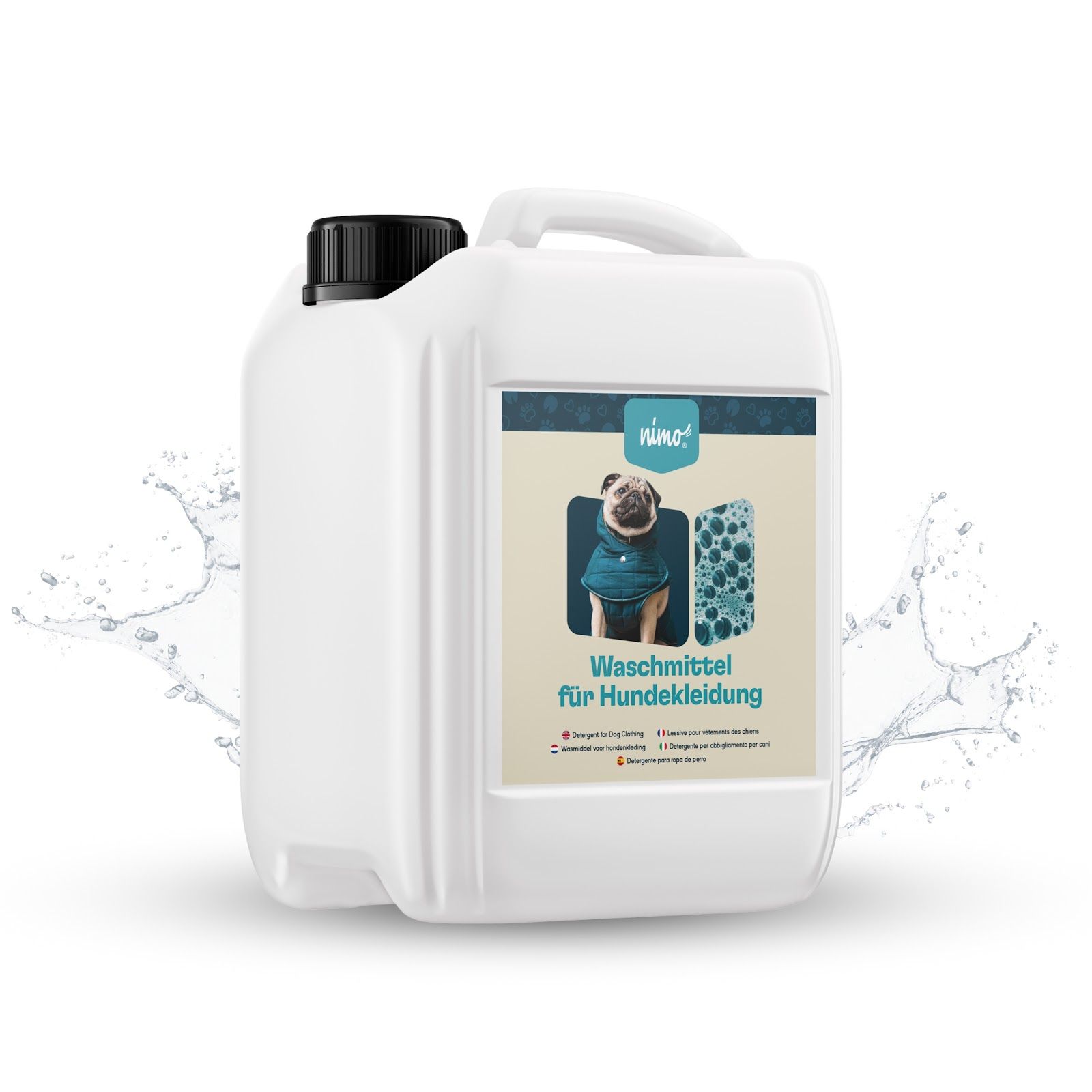 nimo® detergente per abbigliamento cani • pulisce in modo affidabile s