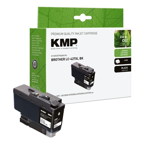 KMP Tintenpatrone ersetzt Brother »LC427XL BK« schwarz schwarz Image