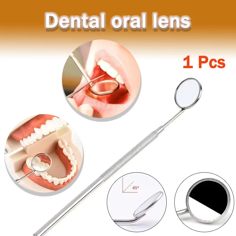 Edelstahl Dentalspiegel Zahnpflege Dentalobjektiv Dentalobjektiv Dentallabor Werkzeuge Zahnaufhellung Dentalgeräte Image