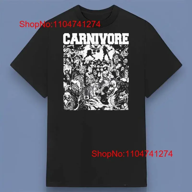 Carnivore Band T-Shirt, perfekt für Freunde, Familie, alle Größen S, 4XL, Vintage, gewaschene Mode, leicht grafisch, vielseitige Streetwear