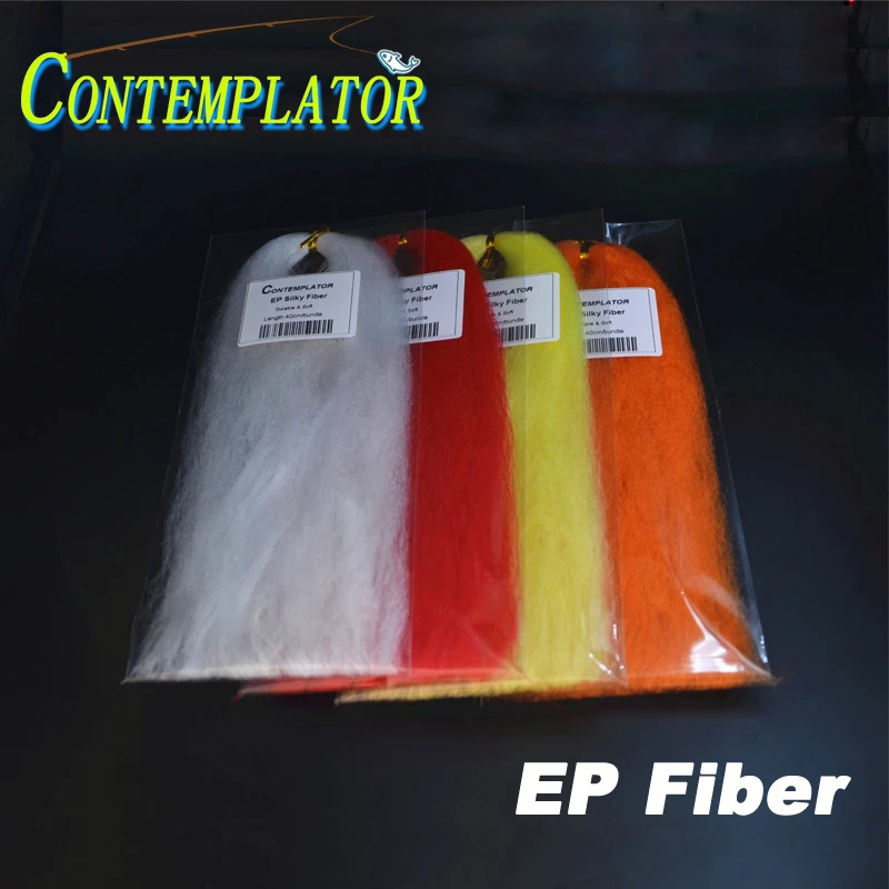 CONTEMPLATOR 2 bags/pack Fliegen Binden EP Seidige Faser Synthetische Materialien Gut Polypropelene Minnow Körper Fasern Zieht Wilden Trout Image
