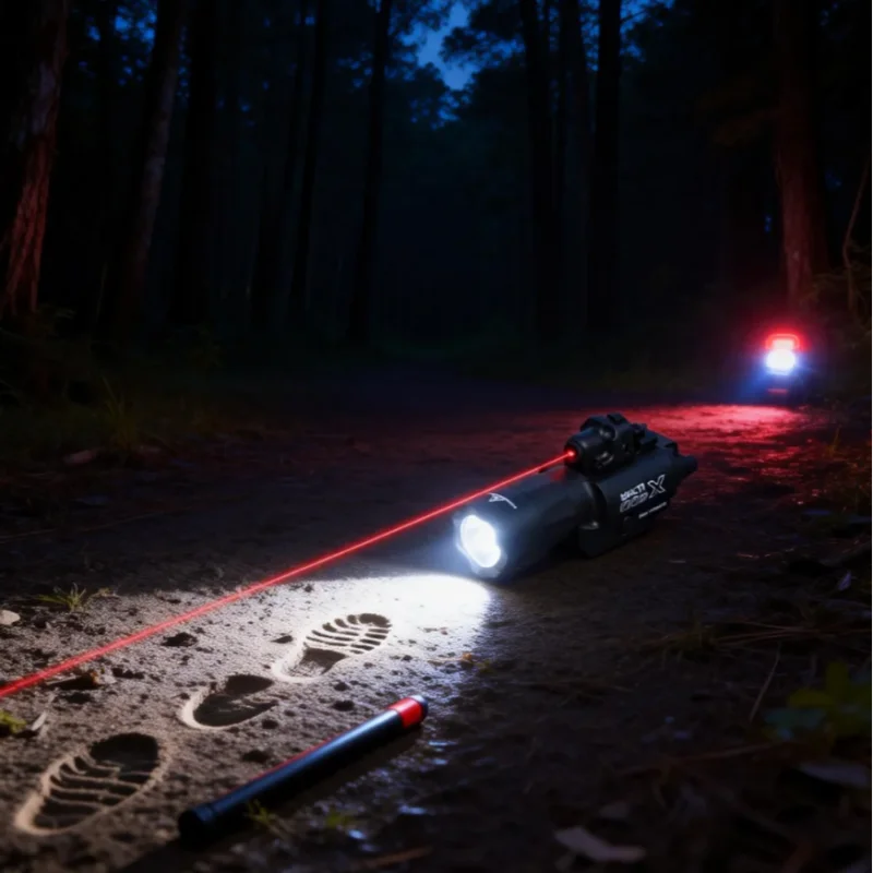 2-in-1 X400U Taktische Leuchte für Schienensysteme, Kombiniert Helle Taschenlampe und Laser, Ideal für Airsoft & Jagd Image