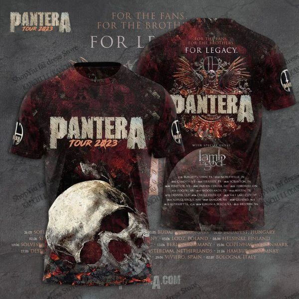Heavy Metal Rock Pantera Band 3d Druck T-shirt Männer Frauen Mode Hip Hop Kurzarm Tops Tees Herren Kleidung Für Männer tops Y2k