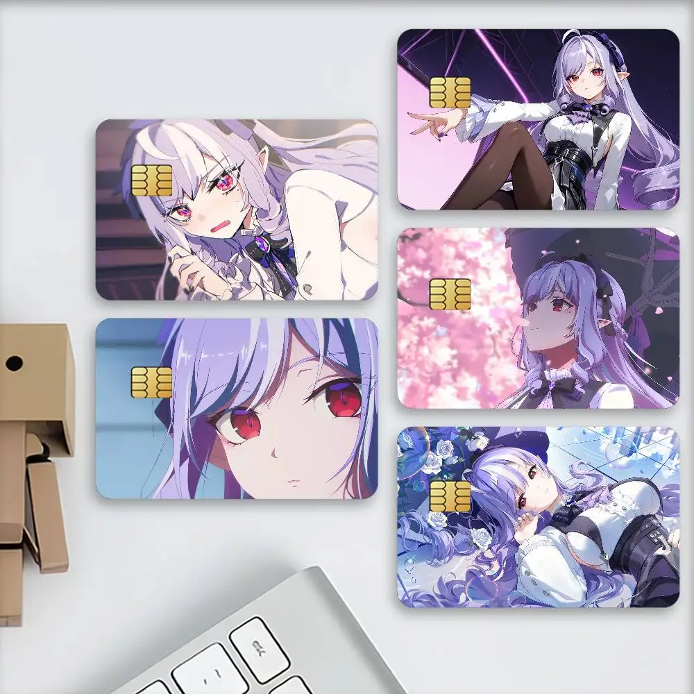 Zenless Zone Zero Vivian Banshee Kreditkarten-Aufkleber für Bankkarten, dekorativer Schutz, kratzfest, Geschenk, 4 Stück Image