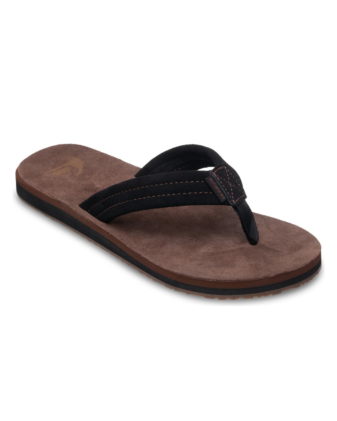 Sandale QUIKSILVER "Carver Suede", Herren, Gr. 14(47), braun 2, Obermaterial:Obermaterial: 94% Wildleder/5% Textil-Nylon/1% TPR, Futter: 100% Wildleder, Laufsohle: 100% TPR;, Schuhe Sandale