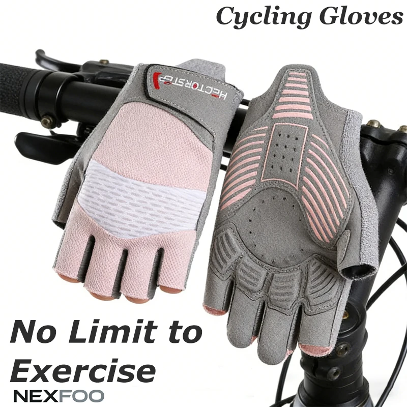 Gants de vélo demi-doigts – Gants de sport antidérapants pour hommes et femmes, parfaits pour le vélo, la salle de sport et les activités de moto