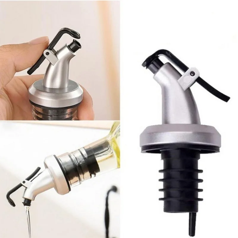Bottiglia dispenser per olio d'oliva con tappo a capwine a prova di perdite progettata per dispenser per bottiglie di condimenti per aceto, salsa, vino o insalata
