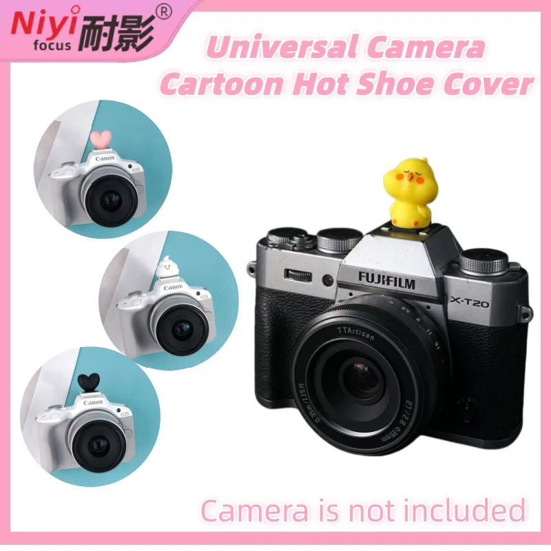 Cartoon Blitzschuh Abdeckung SLR DSLR Spiegellose Kamera Anti-Staub Schützen Kappe für Nikon Sony Canon Fujifilm Leica Kamera Zubehör Image