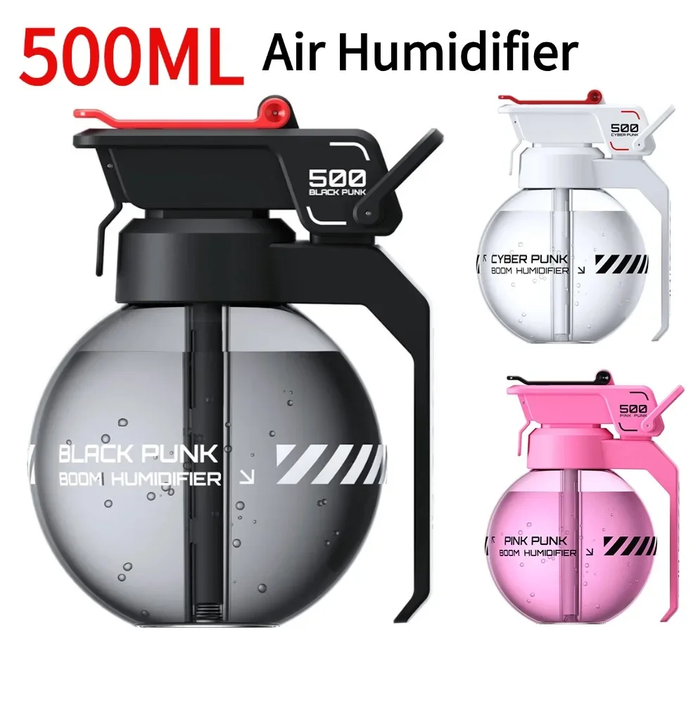 500ML USB Luftbefeuchter Granate Ätherisches Öl Diffusor Dekorative Aromatherapie Diffusor Luftbefeuchter für Home Office Geschenk Image