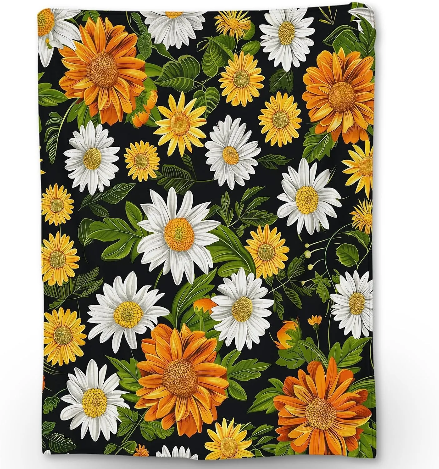 1PC Daisy WildFlowers Überwurf, dünne Decke, Geschenke für Couch, Bett, Auto, Zuhause, Camping, Pop-Kunst für Früchte, Blumen, Liebhaber, alle Jahreszeiten Image