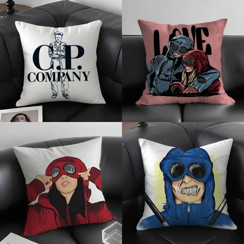 Mode C_C und P C_Company Kissenbezug Home Dorm Stuhl Rückenlehne Kurz Plüsch doppelseitiger Druck Büro Nickerchen Zeit Kissenbezug Image