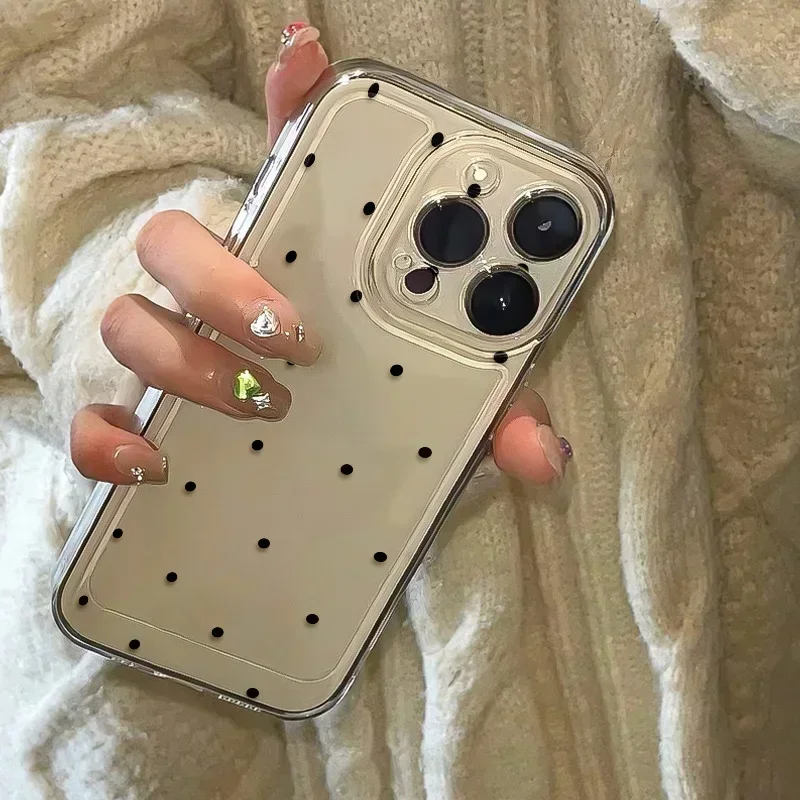 INS Bunte Polka-Dot-Handyhülle für Samsung Galaxy S26 S25 S23 S24 S22 Ultra Plus Stoßfeste Hülle für Galaxy S24+ S23+ S25+ Image