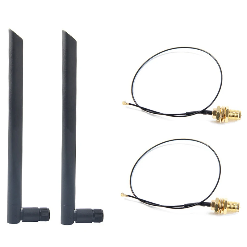 Dual-Band 6dbi WLAN-Antenne RP-SMA mhf4 Pigtail-Kabel für ax200 ac9260 ngff m.2 WLAN-Karte WLAN/WLAN-Module Image