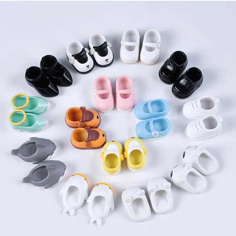 Ob11 Puppe Schuhe Niedlichen tier Cartoon Shark Bär Schuhe Hausschuhe für Obitsu11, Molly, GSC, P9, YMY Körper, 1/12bjd Sport Schuhe Spielzeug Image