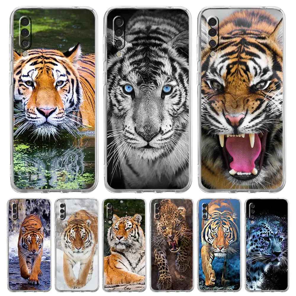 Telefon Fall Für Samsung A56 A36 A26 A16 A14 A12 A22 A32 5G A34 A42 A52 A54 A50 A70 A40 A20S A04S A06 Abdeckung Tiger Leopard Mode Image