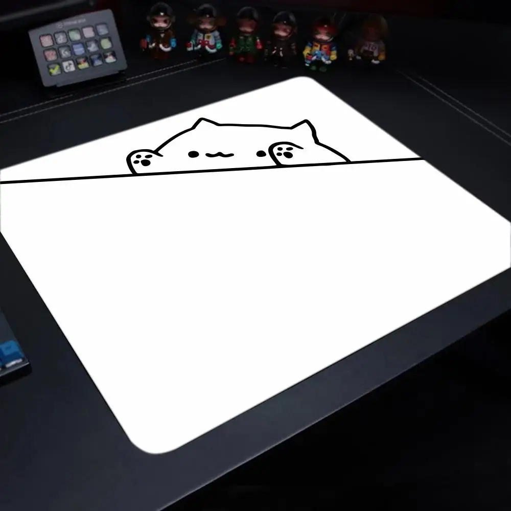 Süßes Katzen-Mauspad, 40 x 45, groß, quadratisch, für Computer, Büro, Spiel, Tischsets, Gummi, rutschfeste Mauspads, kleine Dekoration, Schreibtischunterlagen Image