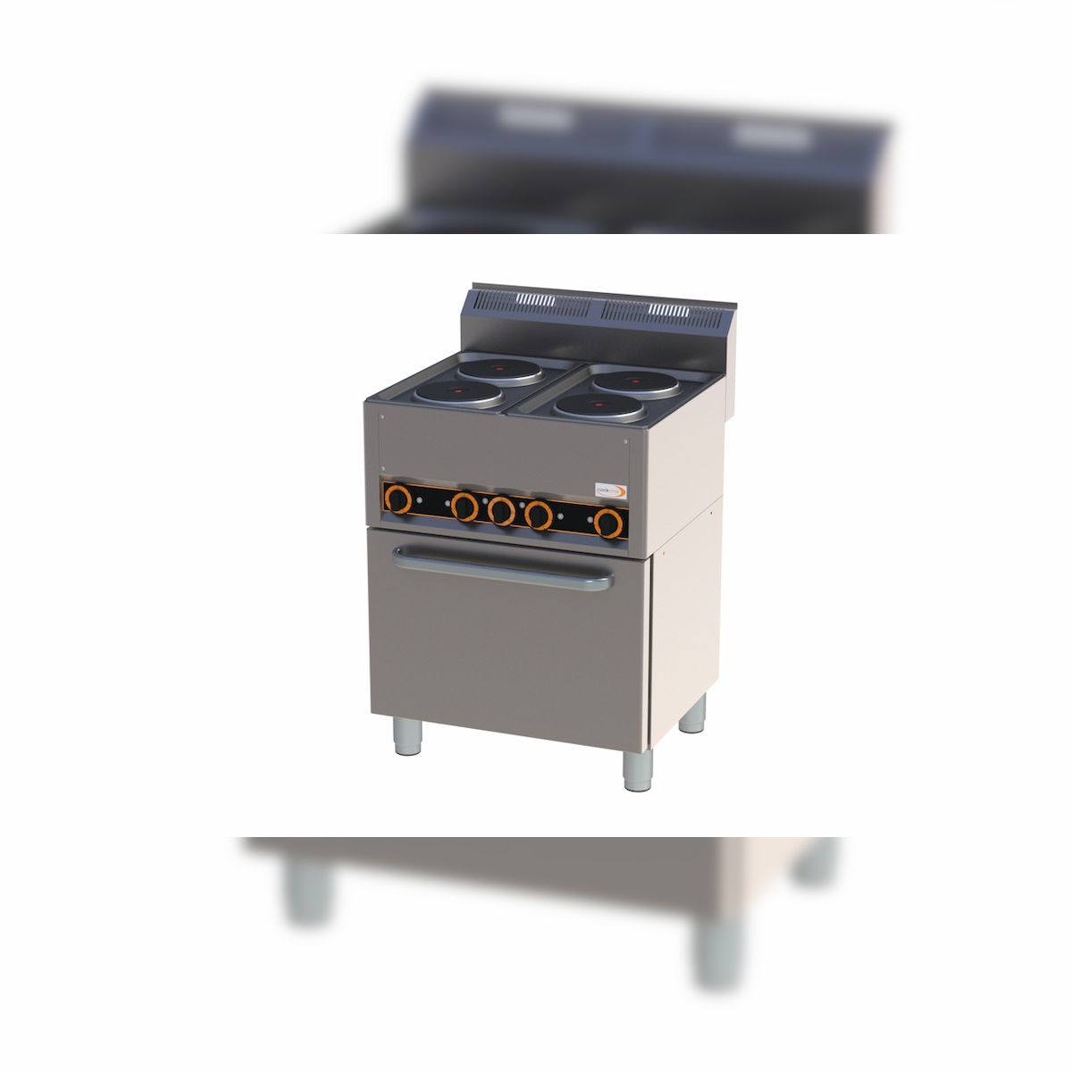 Elektro-Herd 4 Platten Heißluftofen 660 x 600 x 920 mm Image