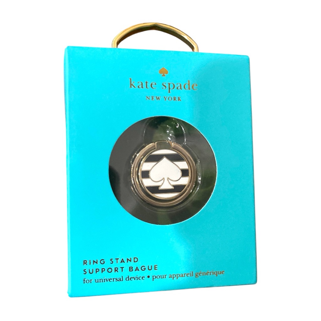 Kate Spade Cell Phones & Accessories | Kate Spade Cell Phone Ring Stand -Black / White Stripes W/ Spade Nib | Color: Black/White | Size: Os