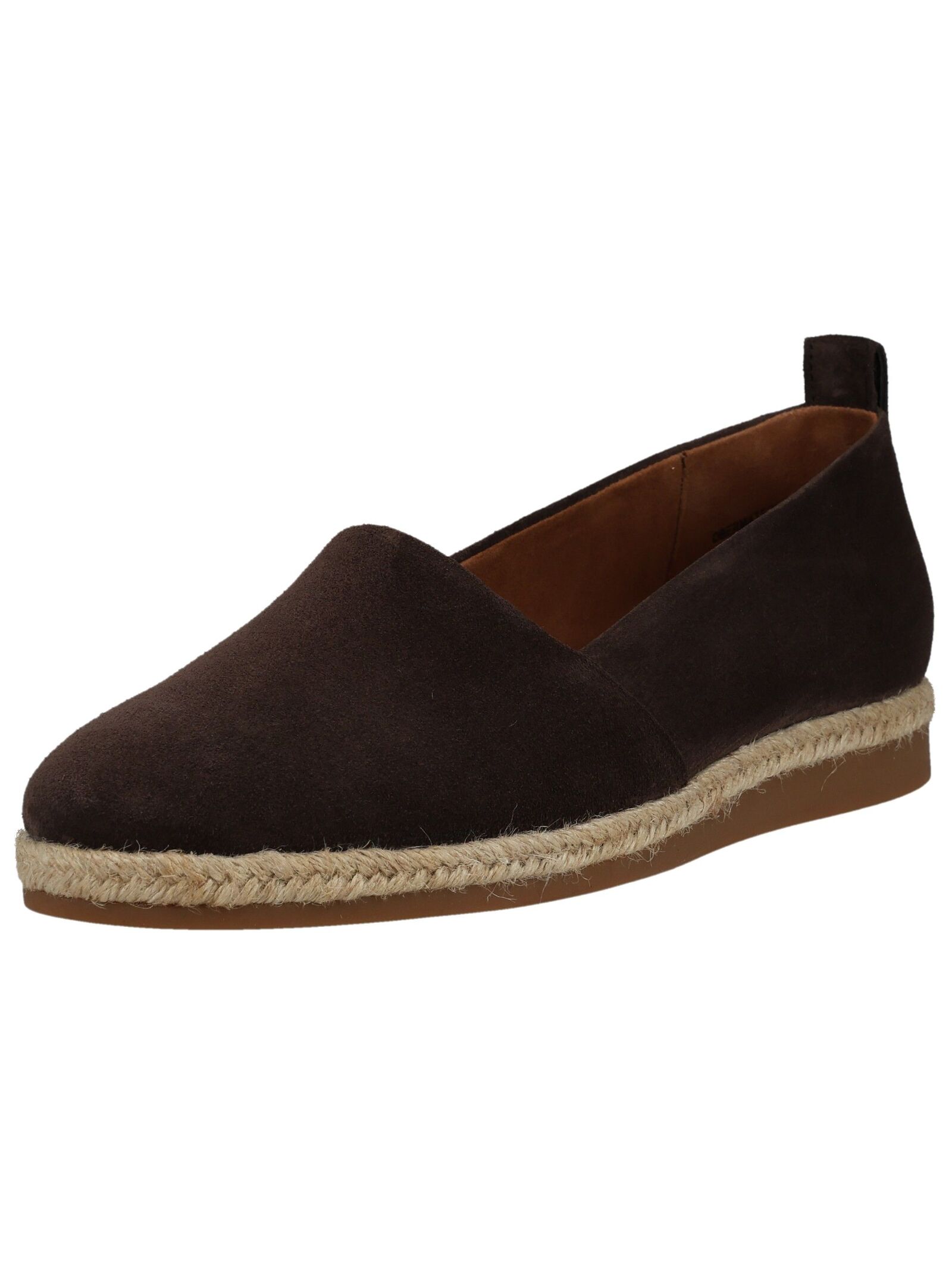 Espadrille PAUL GREEN "Paul Green Halbschuhe Veloursleder", Damen, Gr. 42, braun, Veloursleder, Schuhe Espadrille